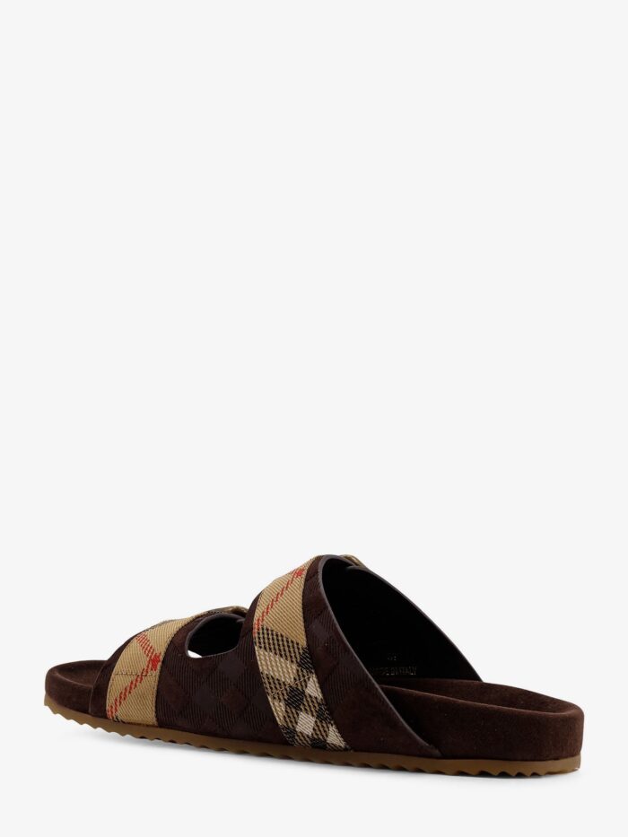Burberry Urchin Suede And Synthetic Fabric Sandals
