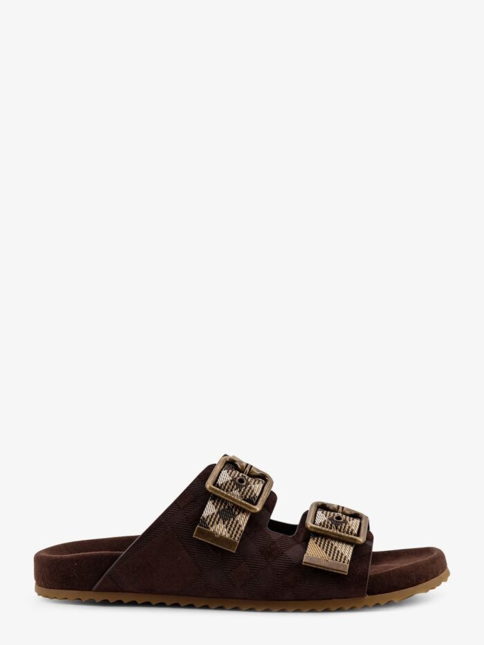 Burberry Urchin Suede And Synthetic Fabric Sandals