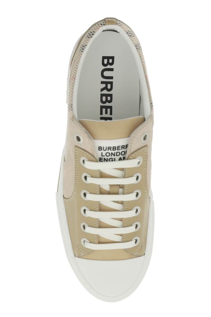 Burberry Vintage Check & Leather Sneakers