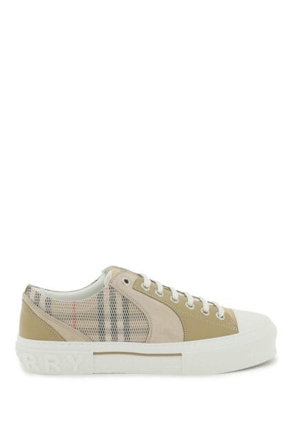 Burberry Vintage Check & Leather Sneakers