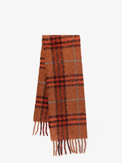 Burberry Wool Blend And Alpaca Bouclé Scarf