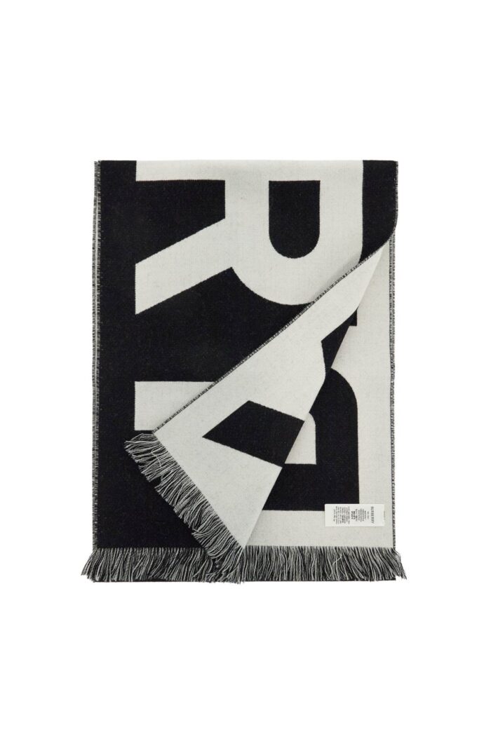 BURBERRY Wool Logoed Scarf
