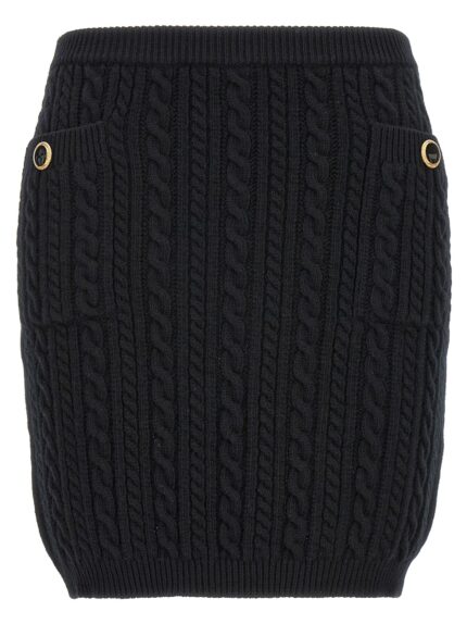 ALESSANDRA RICH Button Skirt
