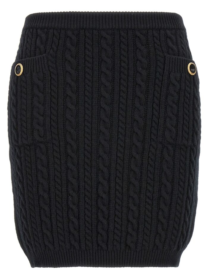 alessandra rich button skirt ALESSANDRA RICH Button Skirt