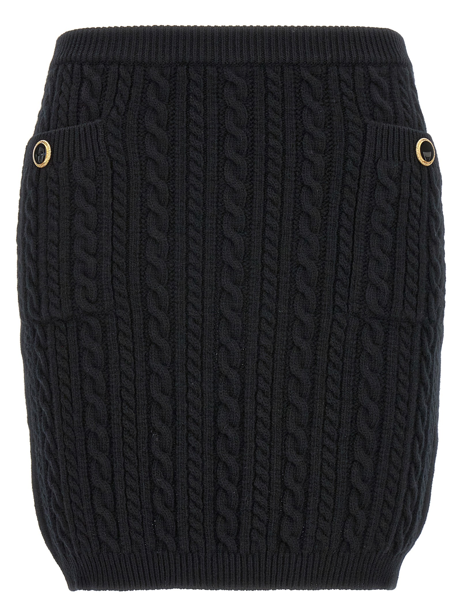 ALESSANDRA RICH Button Skirt