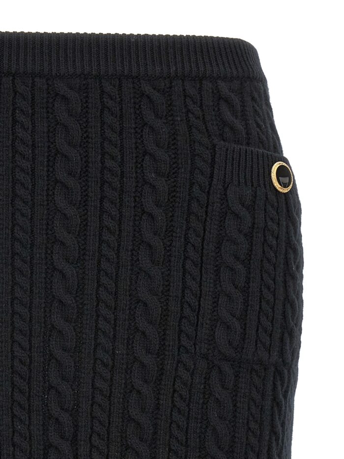 ALESSANDRA RICH Button Skirt