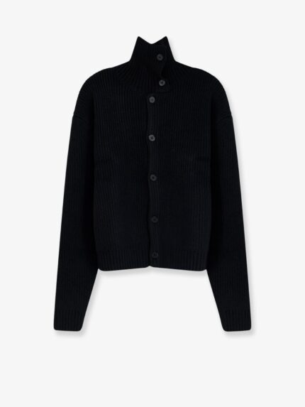 TONYWACK Button-Up Ribbed Wool And Cotton Cardigan