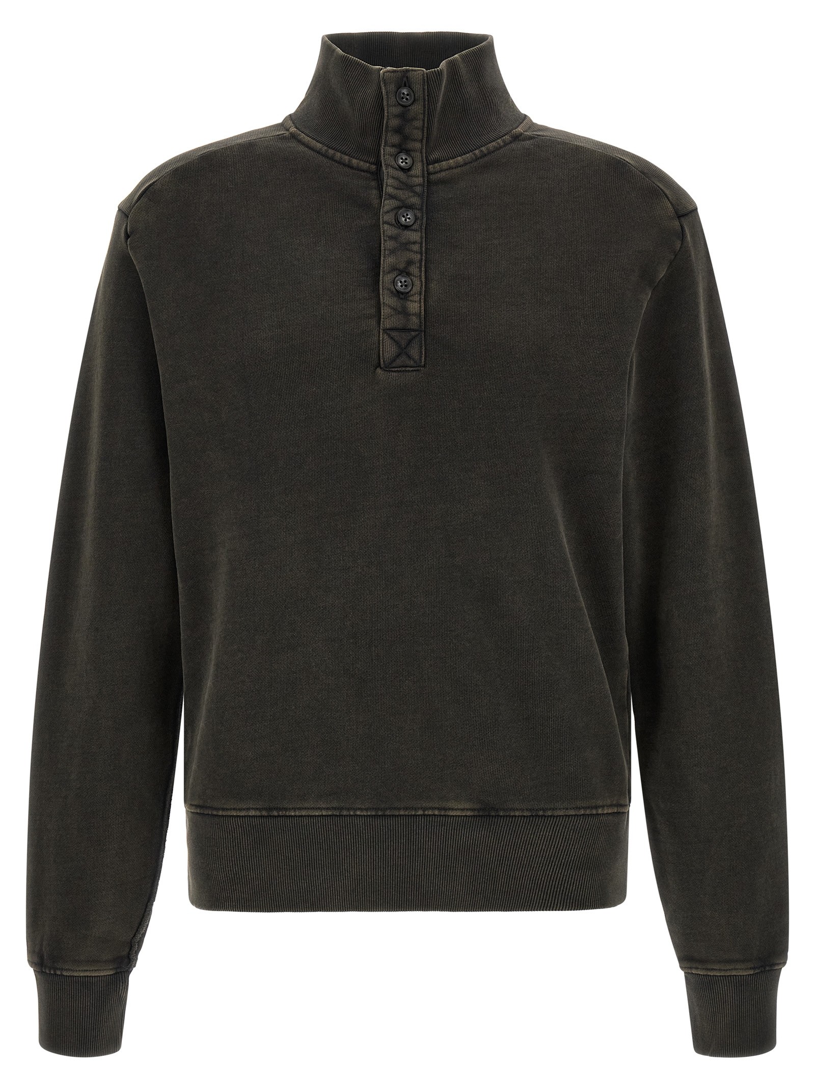 ENTIRE STUDIOS Buttoned Turtleneck Sweatshirt