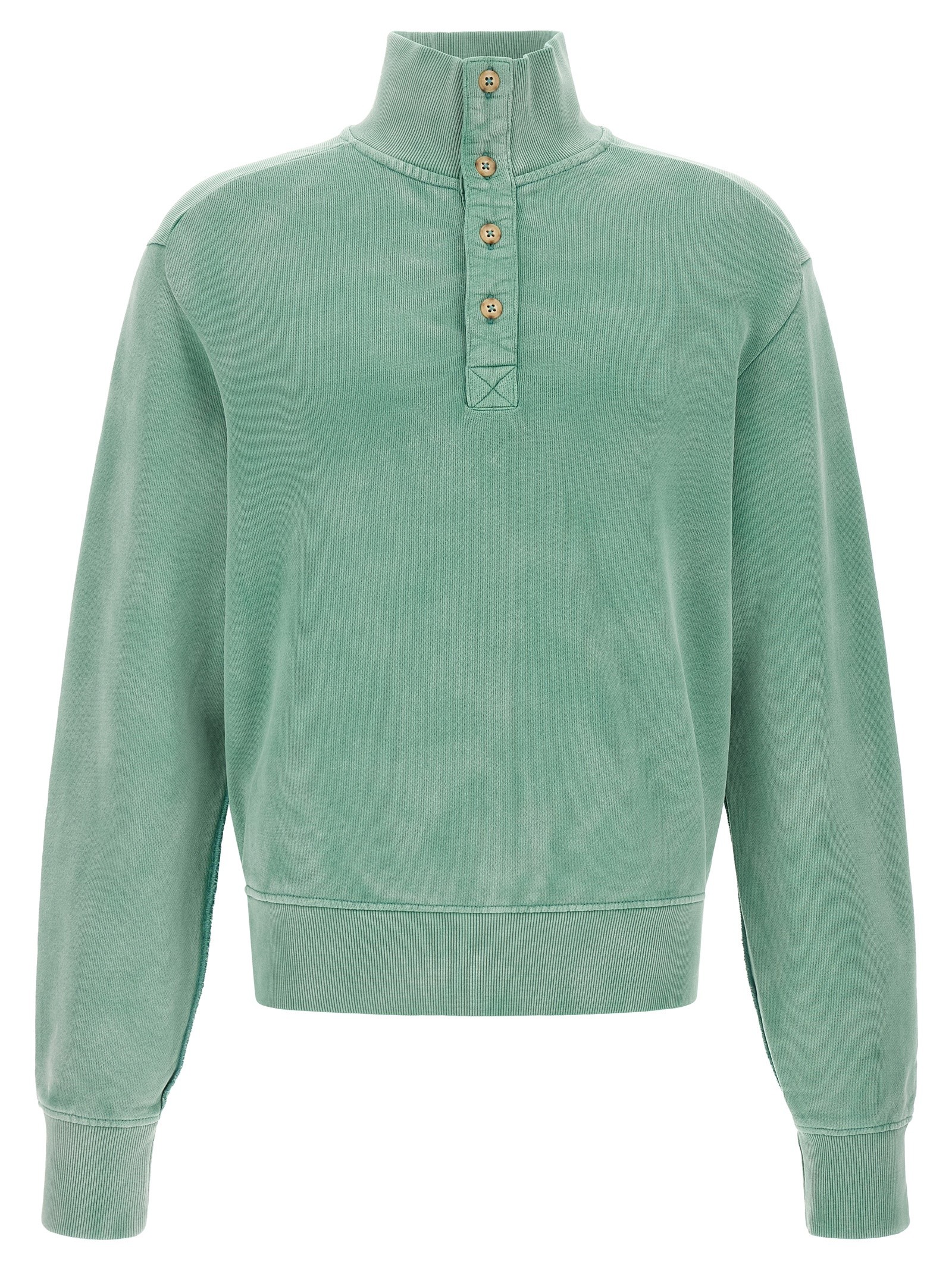 ENTIRE STUDIOS Buttoned Turtleneck Sweatshirt