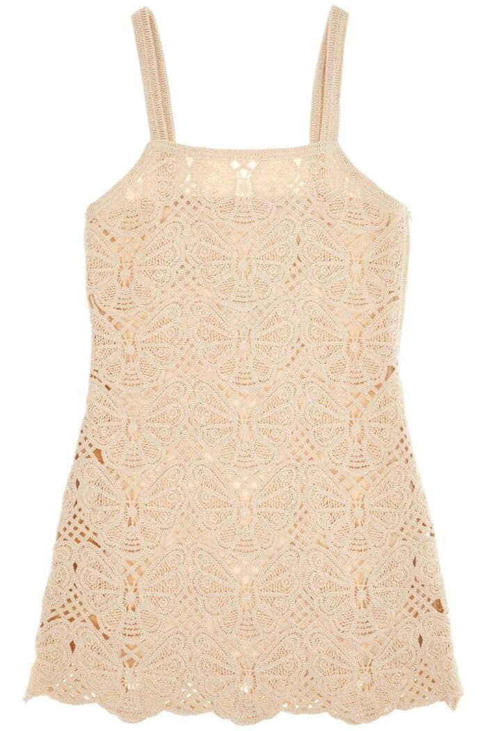 BY MALENE BIRGER Crochet Fall Mini Dress