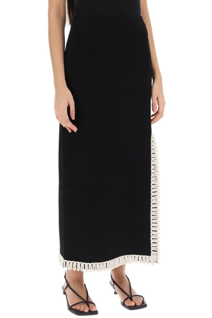 BY MALENE BIRGER Gabie Maxi Skirt With Crochet Trims