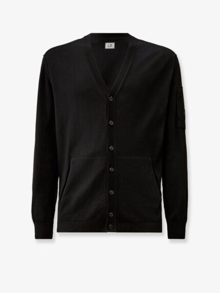 C.P.COMPANY Cotton Cardigan With Logo Detail