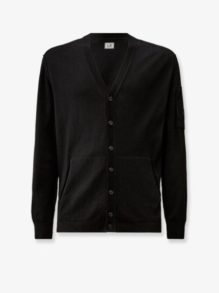 C.P.COMPANY Cotton Cardigan With Logo Detail