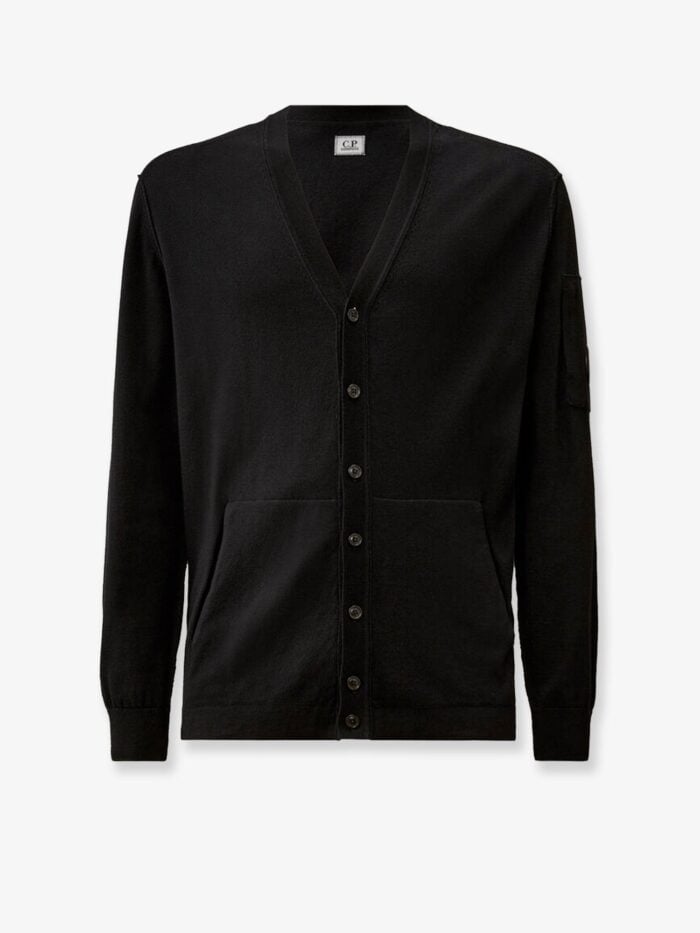 C.P.COMPANY Cotton Cardigan With Logo Detail
