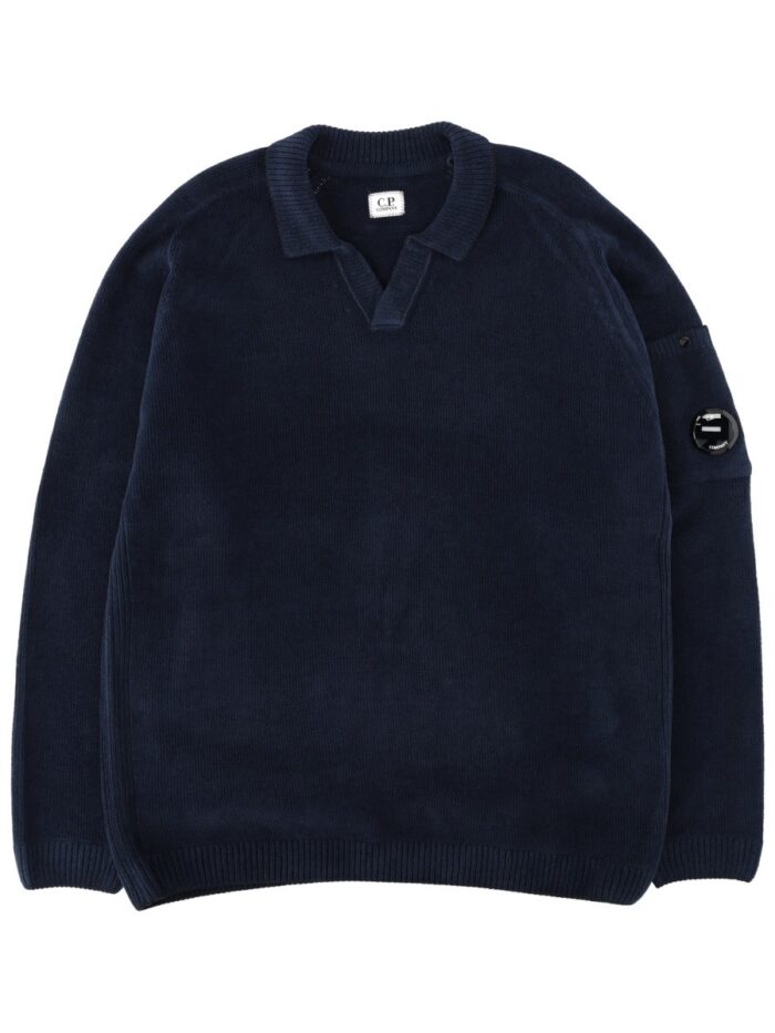 C.P. COMPANY COTTON KNIT POLO SHIRT