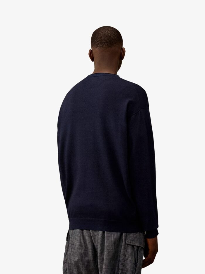 C.P.COMPANY Cotton Sweater With Logo Patch