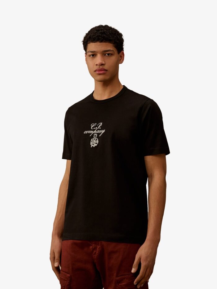 C.P.COMPANY Cotton T-shirt With Logo Embroidery