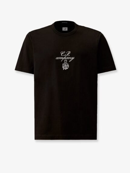 C.P.COMPANY Cotton T-shirt With Logo Embroidery