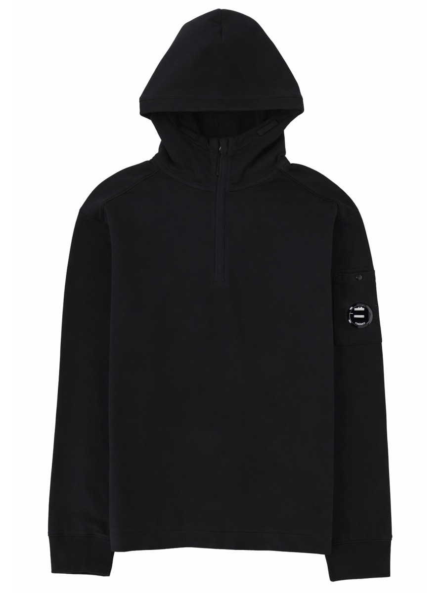 C.P. COMPANY FELPA CON CAPPUCCIO