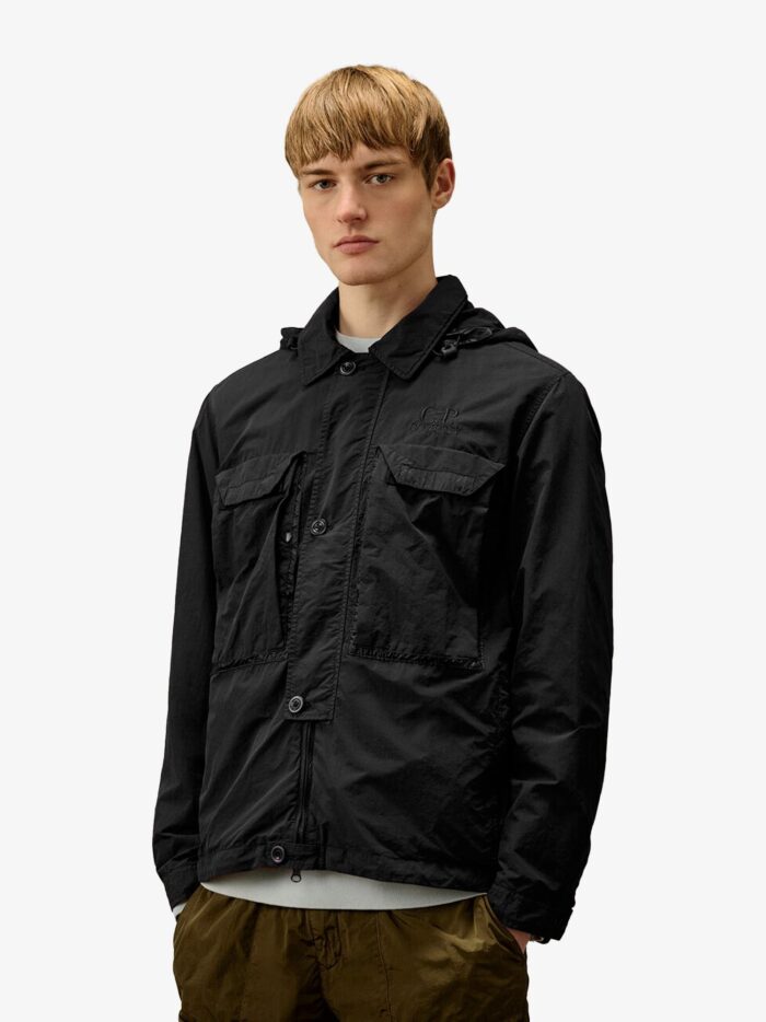 C.P.COMPANY Flatt Nylon Jacket With Logo Embroidery