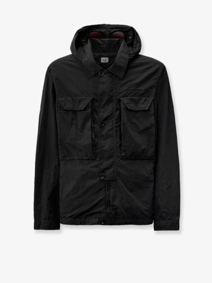 C.P.COMPANY Flatt Nylon Jacket With Logo Embroidery