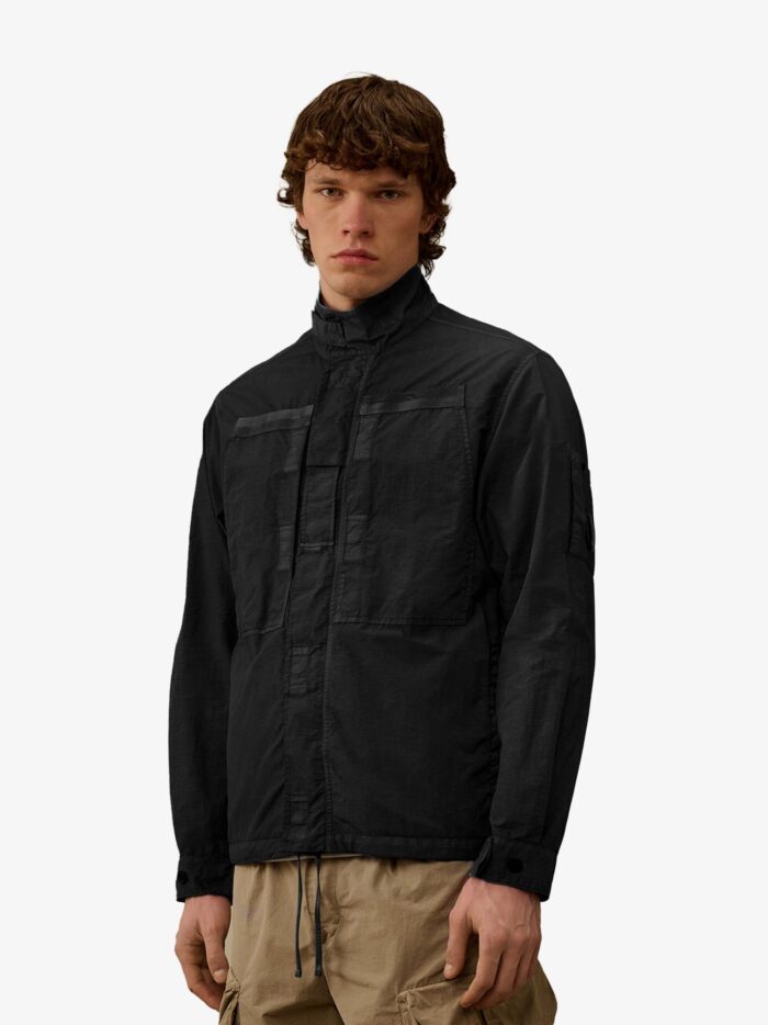 C.P.COMPANY Flatt Nylon Jacket With Logo Iconic Detail