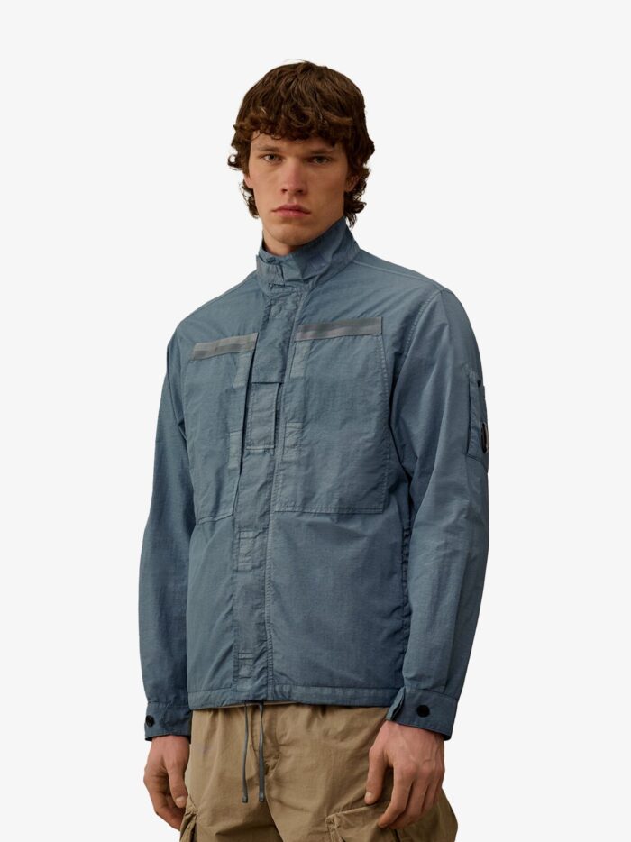 C.P.COMPANY Flatt Nylon Jacket With Logo Iconic Detail
