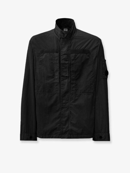 C.P.COMPANY Flatt Nylon Jacket With Logo Iconic Detail