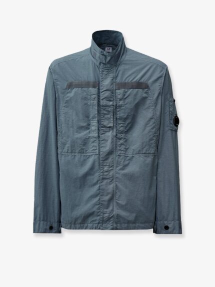 C.P.COMPANY Flatt Nylon Jacket With Logo Iconic Detail