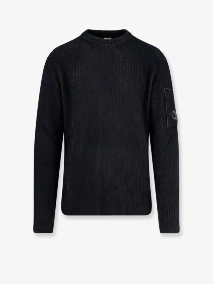 C.P.COMPANY Fleece Knit Ribbed Sweater