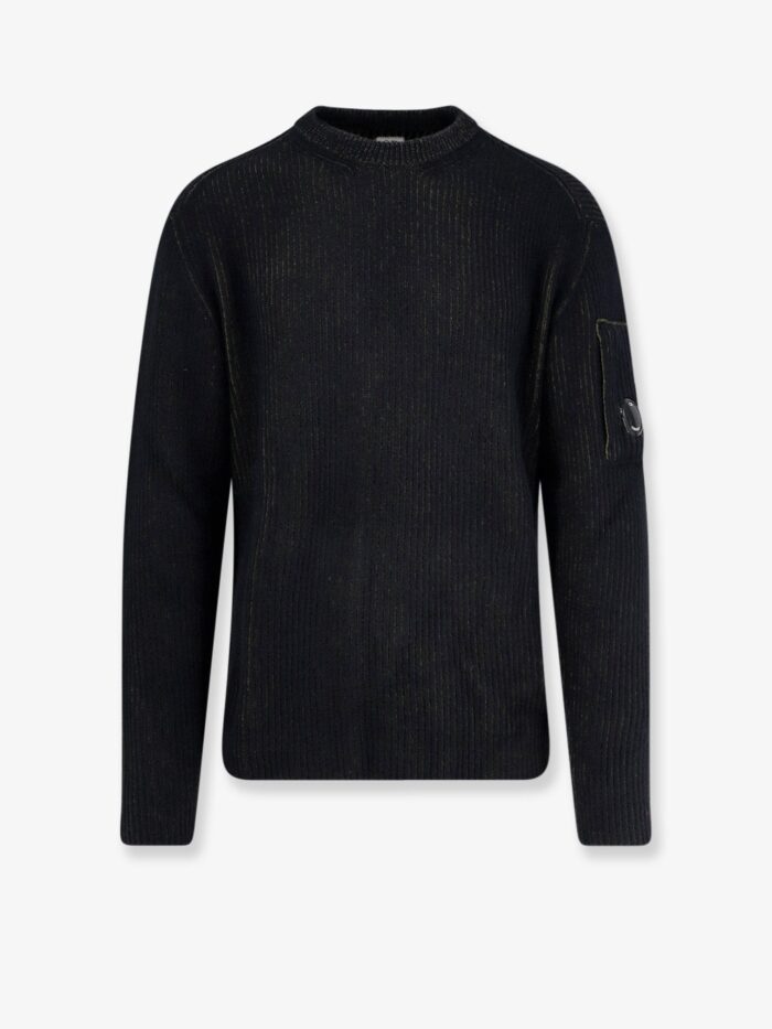 C.P.COMPANY Fleece Knit Ribbed Sweater
