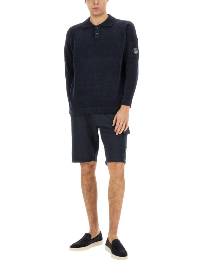 C.P. COMPANY KNITTED POLO.