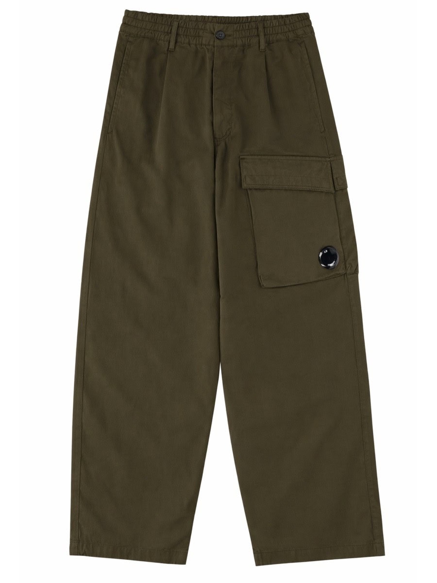 C.P. COMPANY PANTALONE CARGO CON PATCH LOGO