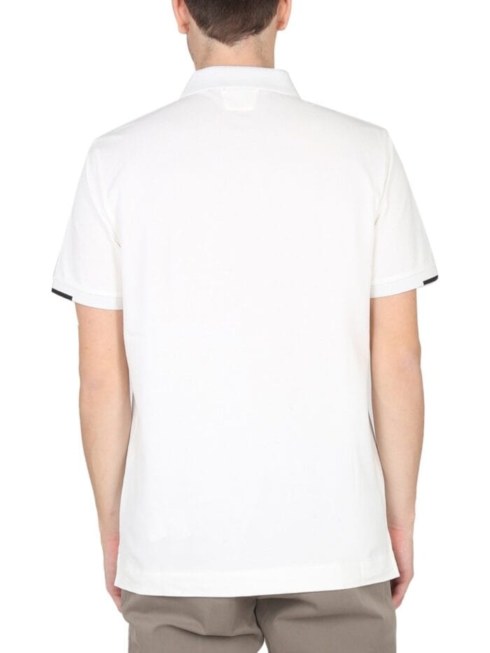 C.P. COMPANY POLO WITH LOGO PATCH