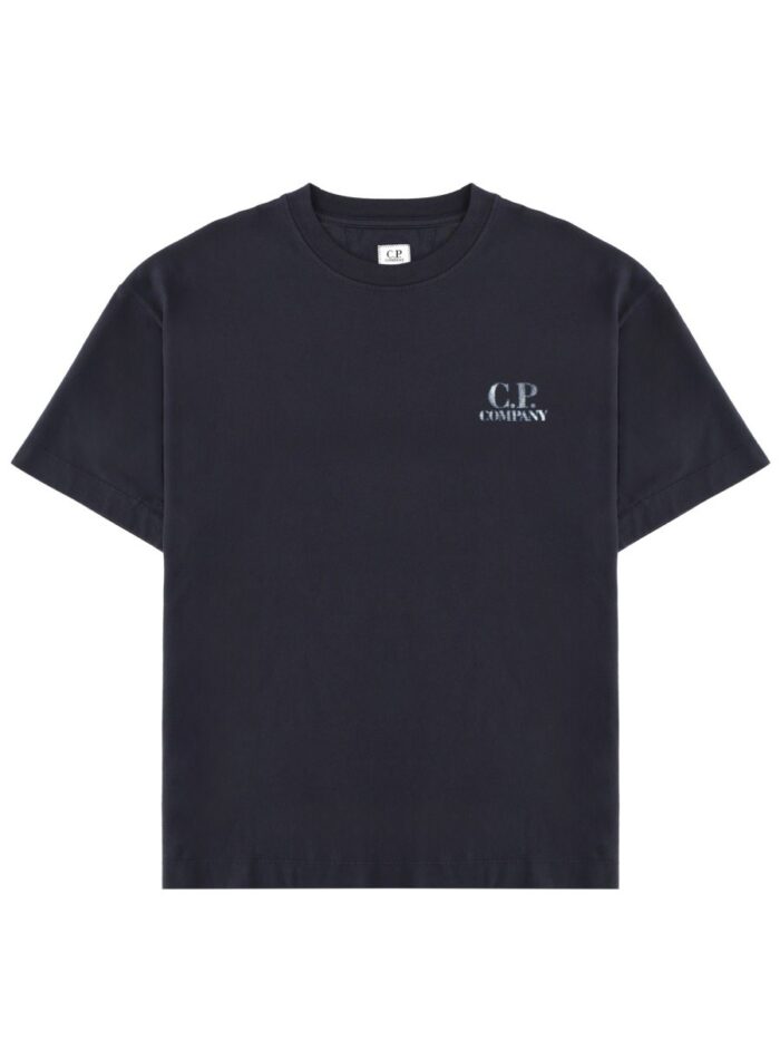 C.P. COMPANY T-SHIRT WITH LOGO AND PRINT