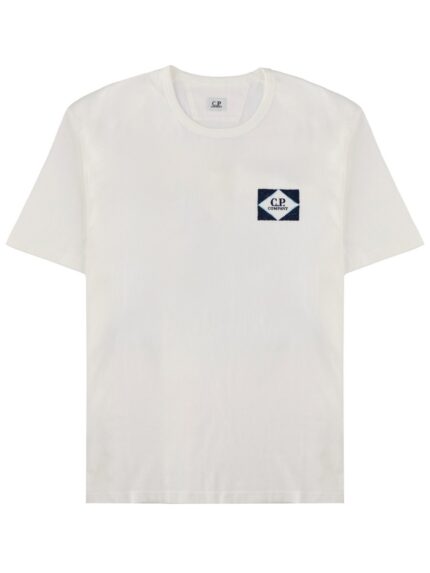 C.P. COMPANY T-SHIRT WITH LOGO AND PRINT