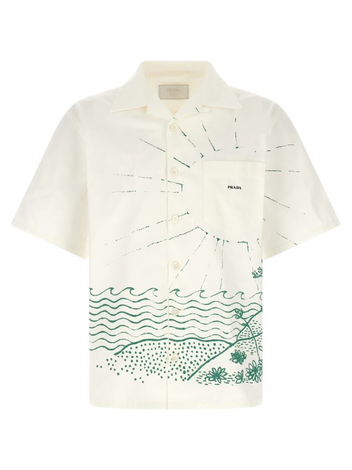 prada 'cabin' bowling shirt PRADA 'Cabin' Bowling Shirt