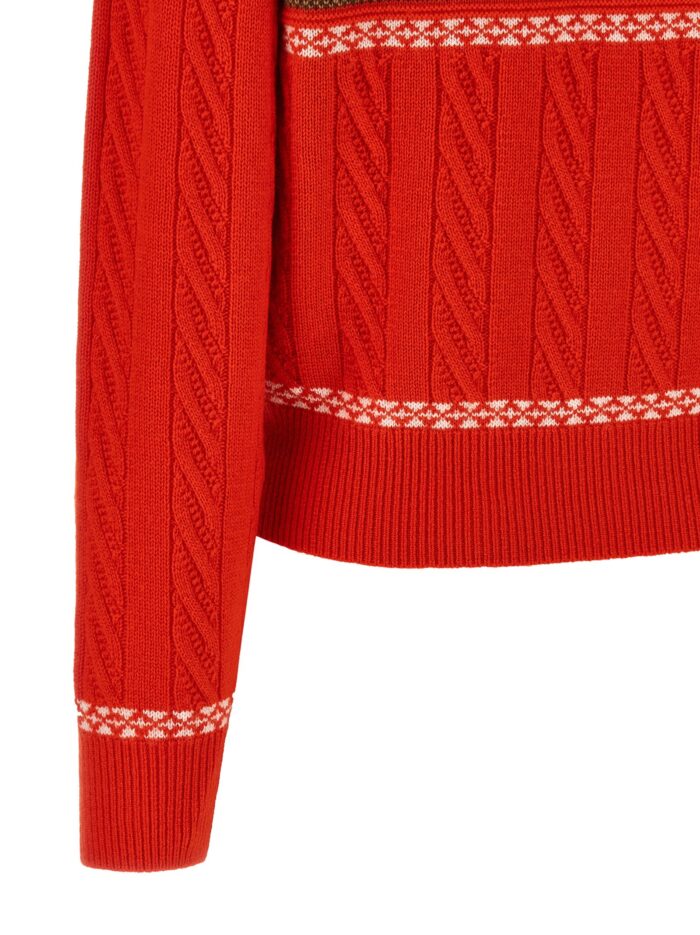 GUEST IN RESIDENCE 'Cable Collegiate Polo' Sweater