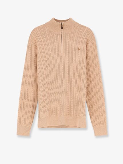 Polo Ralph Lauren Cable Knit Cotton Sweater With Zip