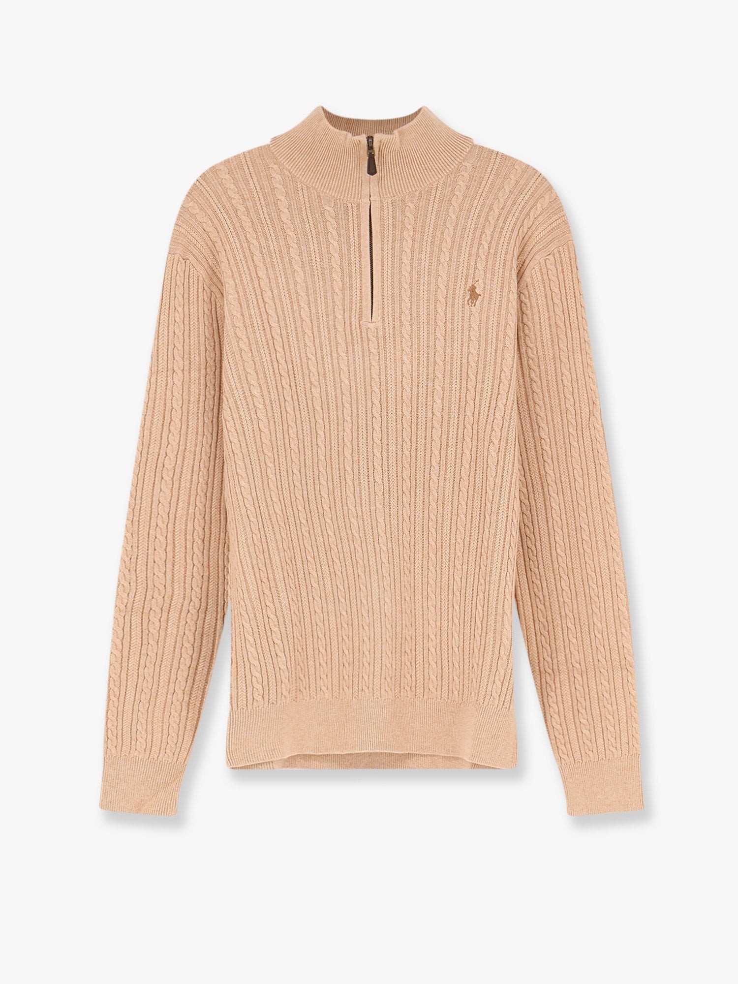 Polo Ralph Lauren Cable Knit Cotton Sweater With Zip