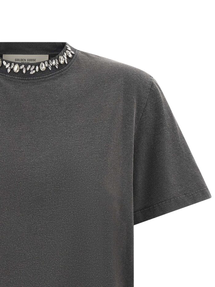 Golden Goose Deluxe Brand Cabochon Crystal T-shirt