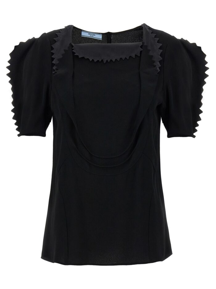 prada cady crêpe top PRADA Cady Crêpe Top