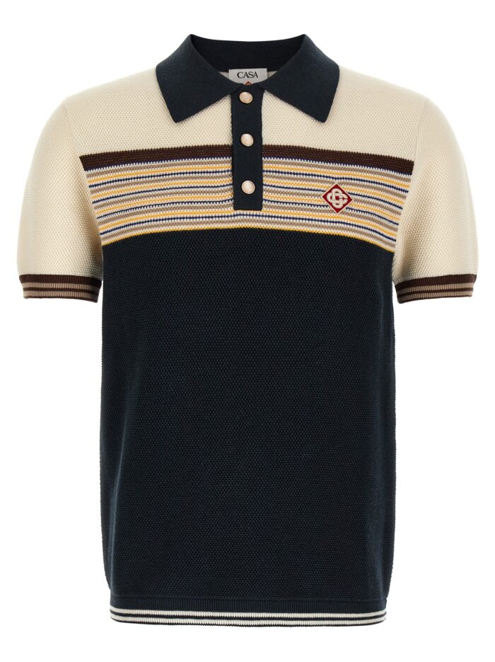 casablanca 'café culture' polo shirt CASABLANCA 'Café Culture' Polo Shirt