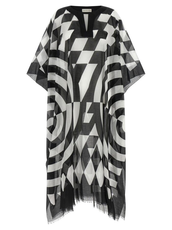 dries van noten caftan with print Dries Van Noten Caftan With Print