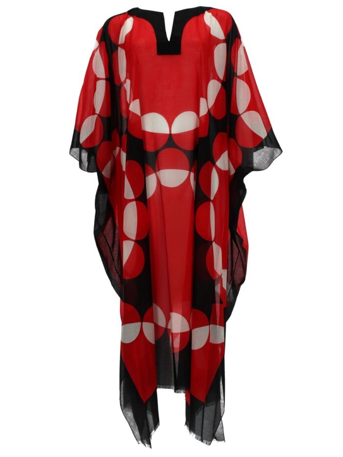dries van noten caftano "cartland" con stampa Dries Van Noten Caftano "cartland" Con Stampa