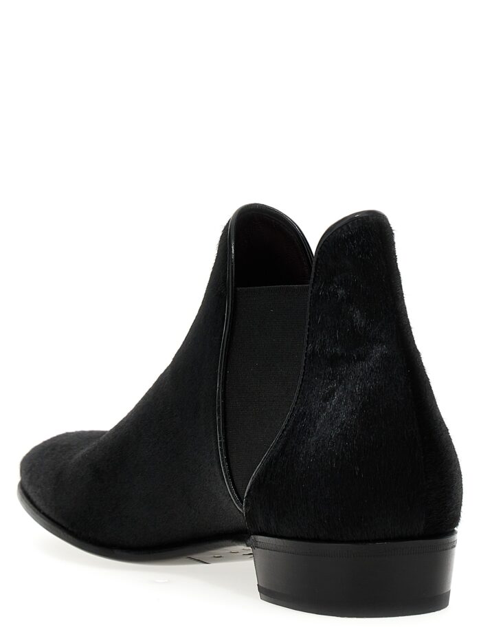 LIDFORT Calf Hair Ankle Boots