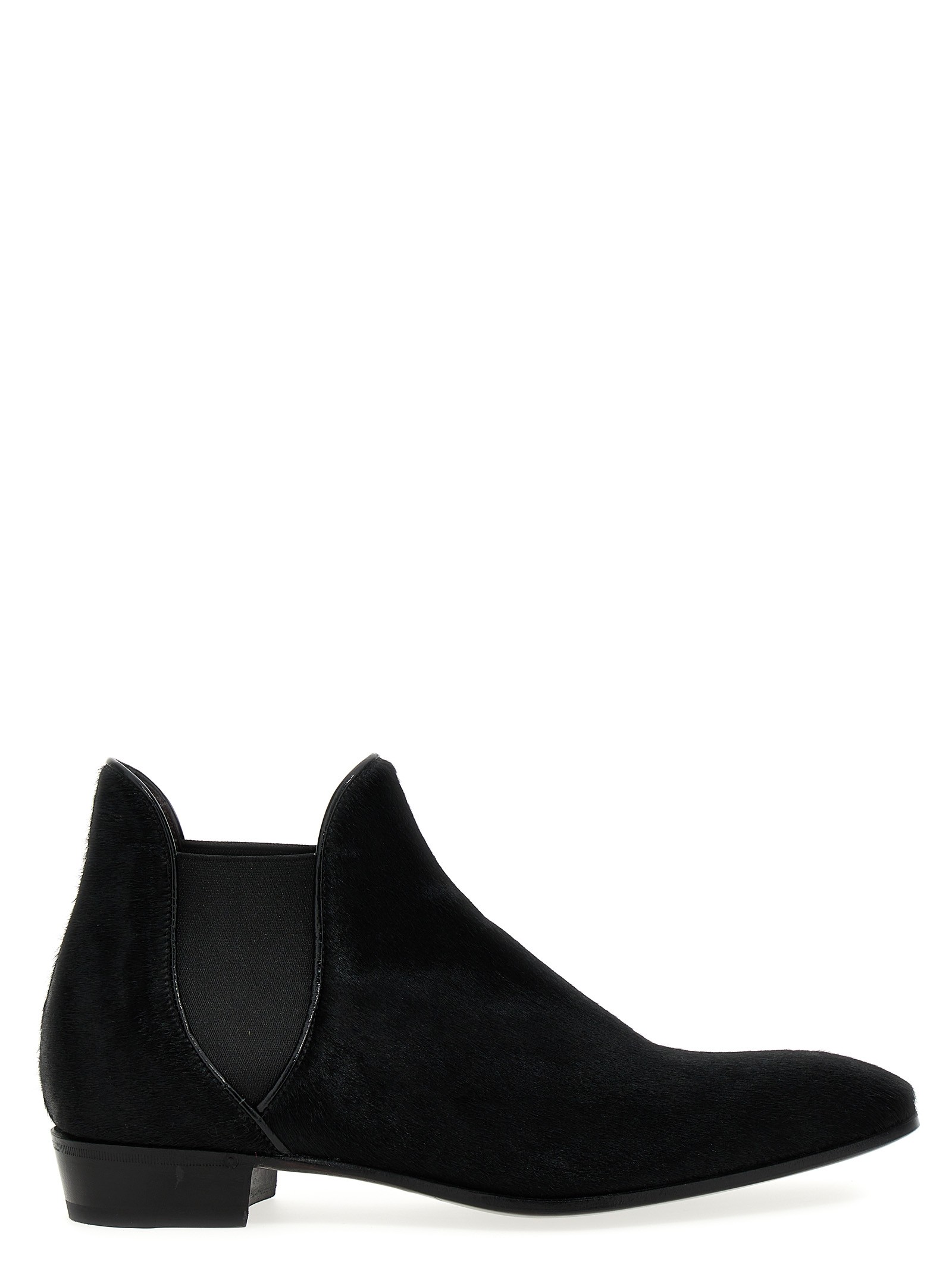 LIDFORT Calf Hair Ankle Boots