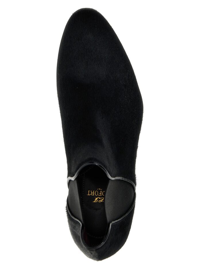 LIDFORT Calf Hair Ankle Boots