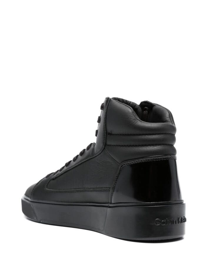 CALVIN KLEIN High Top Lace Up Booties