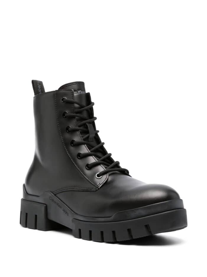 CALVIN KLEIN JEANS Combat Laceup Booties